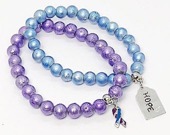 Rheumatoide Arthritis Bewusstsein Armband, Armband-Set, stapelbare Armbänder, rheumatoide Arthritis Schmuck