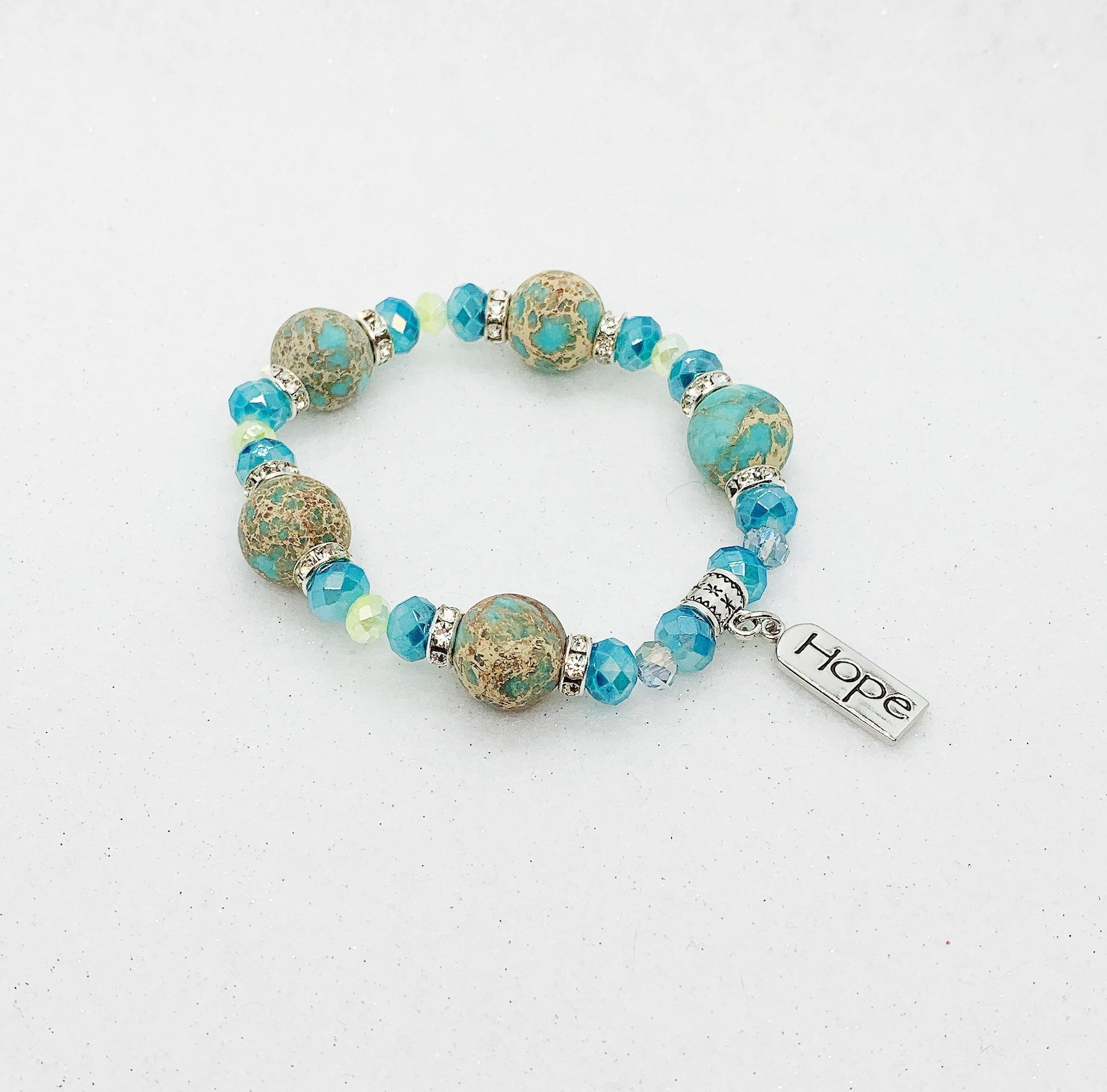 Hope Bracelet Awareness Bracelet Motivational Bracelet Etsy New Zealand