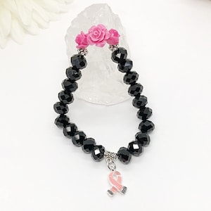 Breast Cancer Awareness Bracelet, Breast Cancer Survivor Jewelry, Breast Cancer Awareness, Breast Cancer Awareness Jewelry, Pink Ribbon