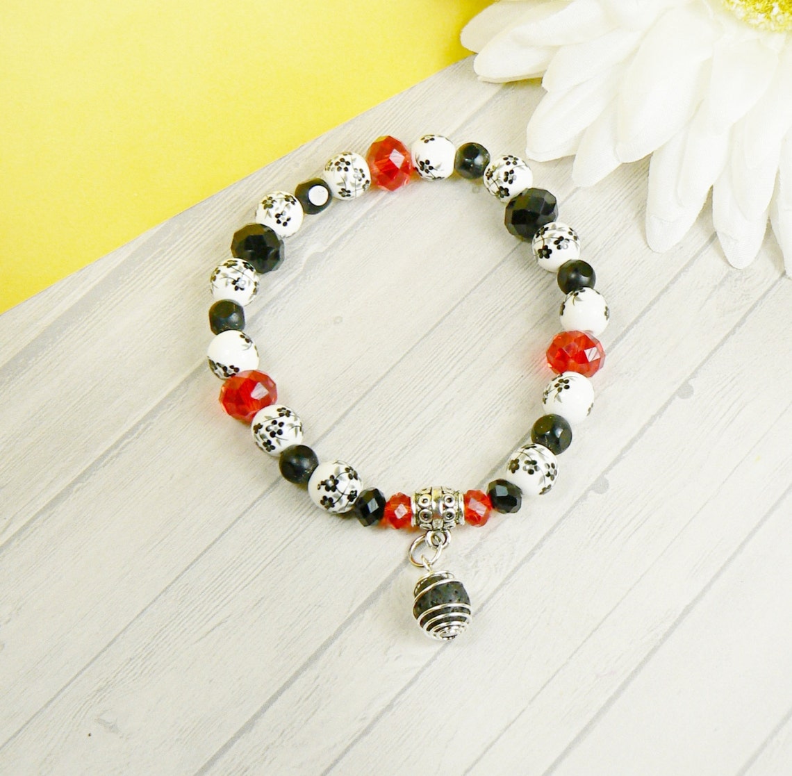 Aromatherapy Lava Bead Bracelet Essential Oil Bead Bracelet Etsy