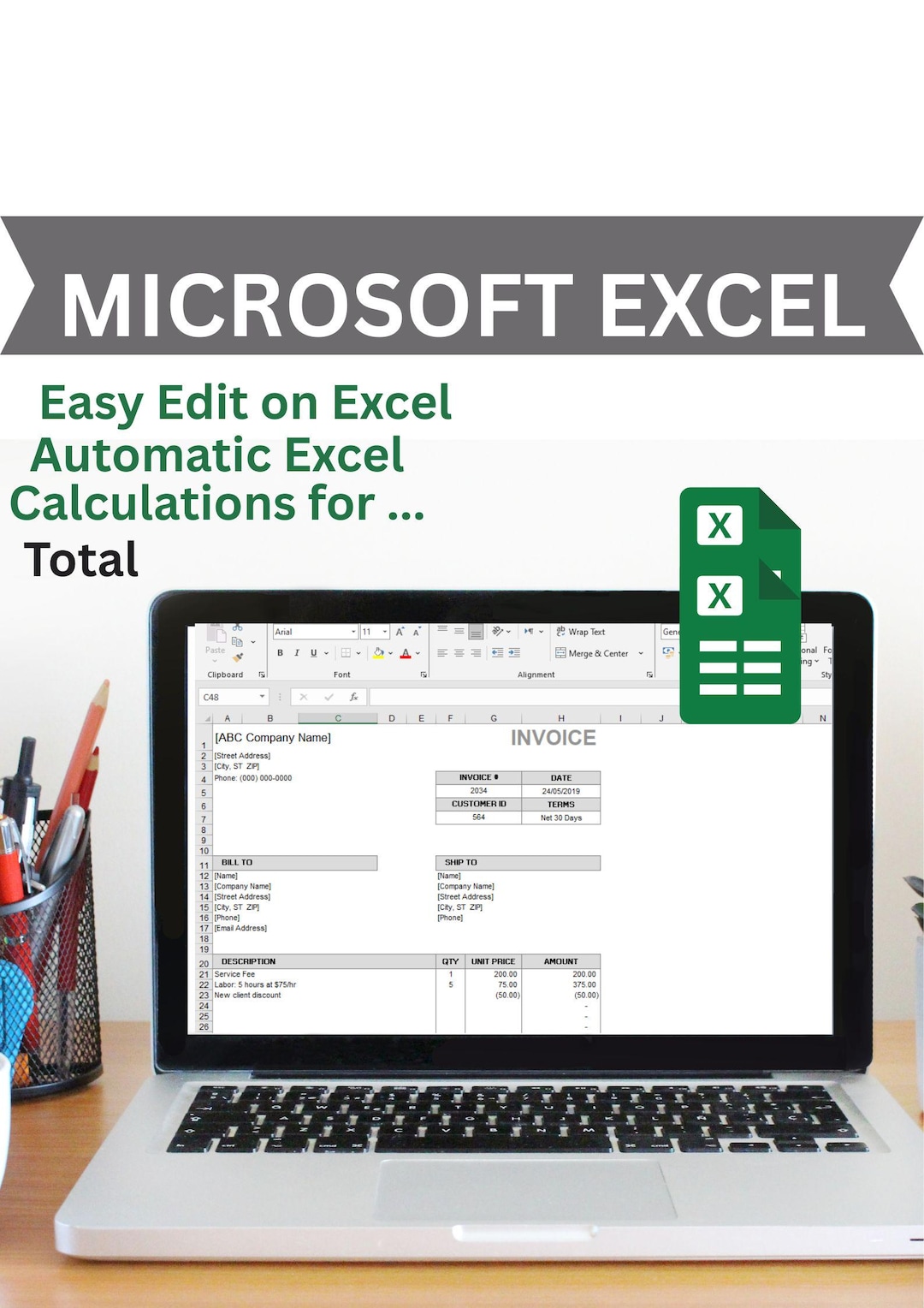 Excel, Word & PDF (digital Download) - Etsy
