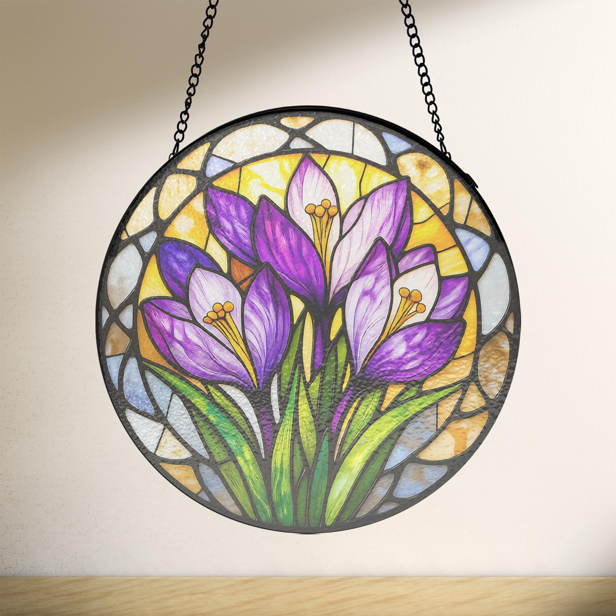 Easter Rune Ancient Runic Symbols Stained Glass Window Catcher, Nordic Rune Room ...