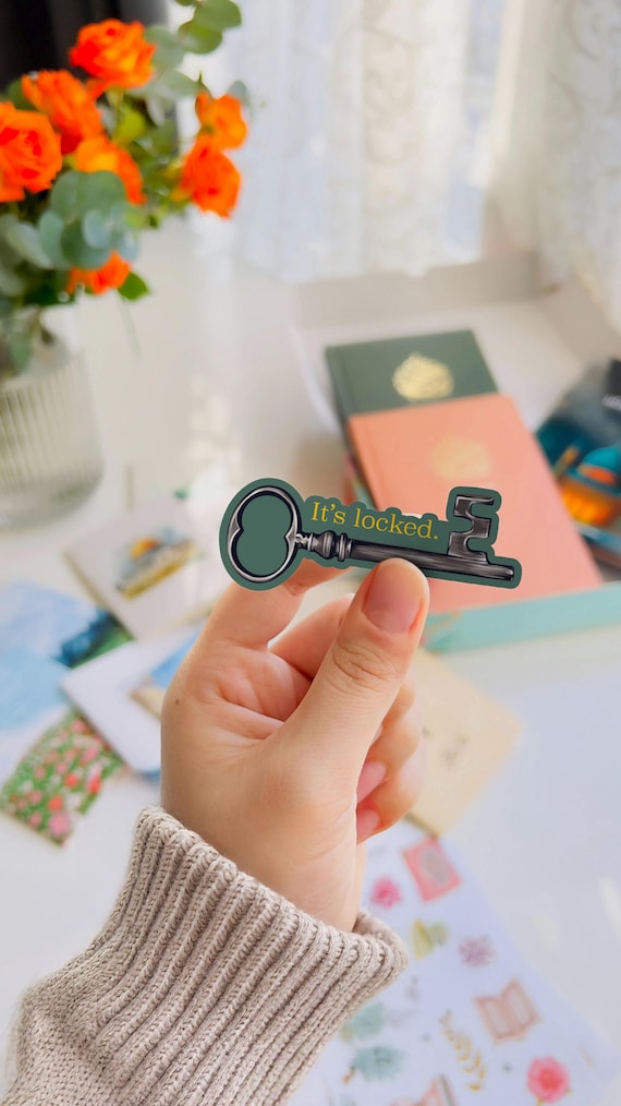 Nancy Drew Sticker It's Locked Old Skeleton Key Her Interactive PC Game Computer Detective Mystery Book Bookstagram Booktok