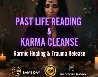 Lectura de vidas pasadas y limpieza de karma: Sanación kármica, liberación de traumas y comprensión del alma de vidas pasadas (PDF) el mismo día