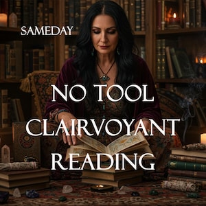 Same Hour Clairvoyant Reading | No Tool Insight Guidance | Spiritual Energy Emergency Cleanse, Spiritual Healing, Fast Digital PDF Delivery