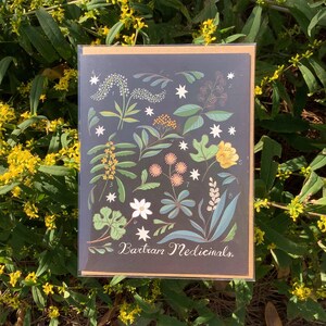 Bartram's Gardens Medicinal Plants  botanical folk notecard (in collaboration with Bartrams Garden)