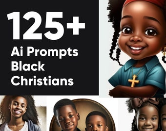 Midjourney Baby Face Prompts | Religious Bible Christian Ai Art | Black Children’s Illustration | Digital Artwork African American Design