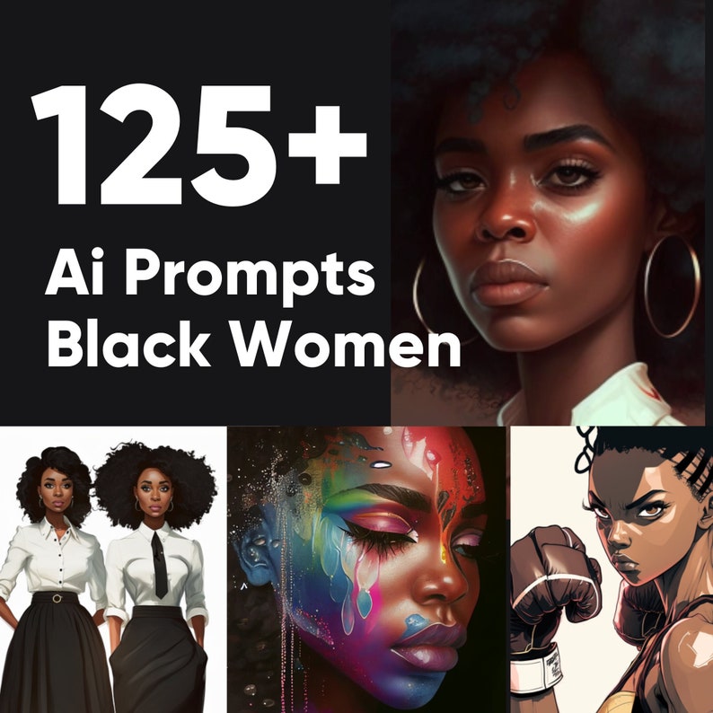 Midjourney Guide Beautiful Black Women AI Prompts and - Etsy Canada