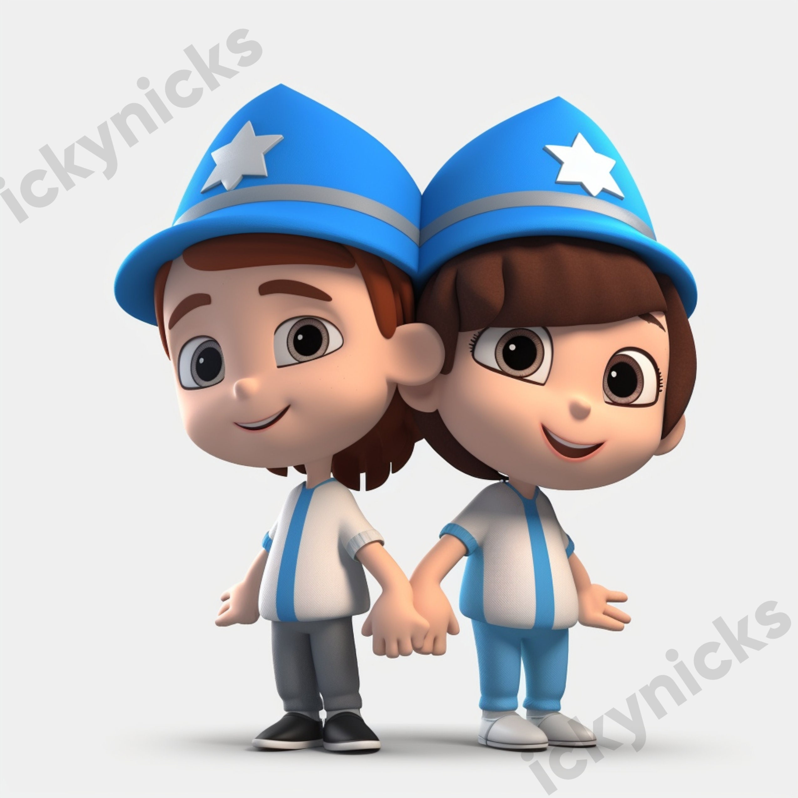 Judaica Digital Artwork Midjourney Ai Art Download Jewish Boy Girl ...