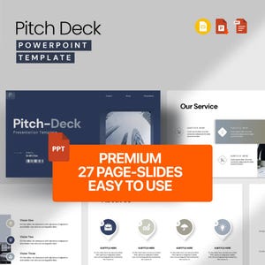 Pitch Deck PowerPoint Template – Professional Business Presentation Slides