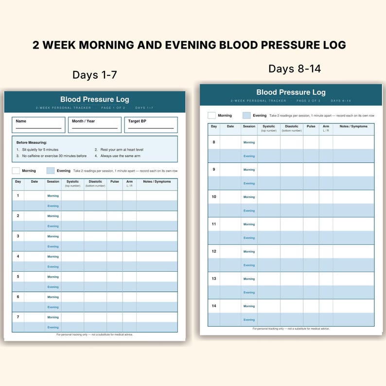 Simple Bp Monitoring Chart.pdf Blood Pressure Chart Printable | BP Monitoring Log | Daily Health ...