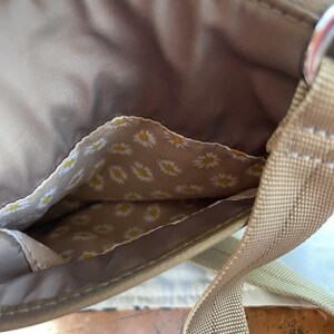 Brighton Gray Glitter Croc Leather Trim Heart Charm Crossbody Bag Sunflower image 8