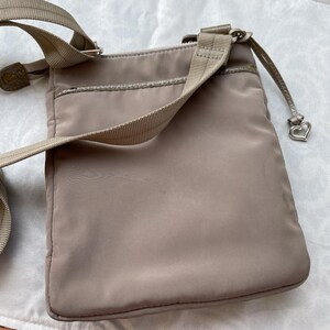 Brighton Gray Glitter Croc Leather Trim Heart Charm Crossbody Bag Sunflower image 11