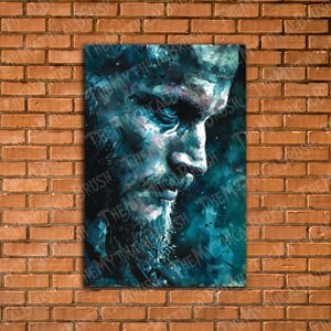 Ragnar Lothbrok Wall Art, Viking Poster, Ragnar Lothbrok Poster, Watercolor Print, Ragnar Portrait Print, Physical Poster, Art Decor