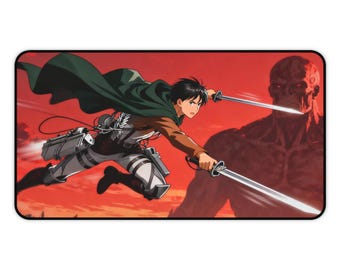 Attack on Titan-bureaumat, grote anime-gamingmuismat