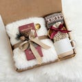 Holiday Self Care Box, Hug in a Box for Friend, Cozy Gift Basket for Women, Christmas Gift Box, Thank You Gift Basket, Encouragement Gift
