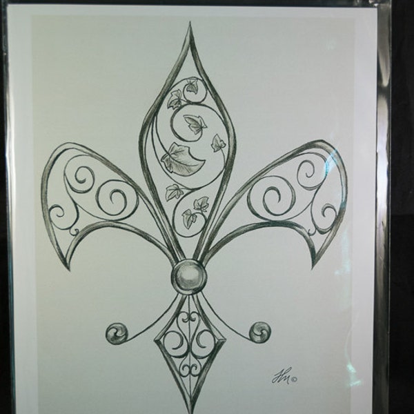 Fleur De Lis Iron Fence - Etsy