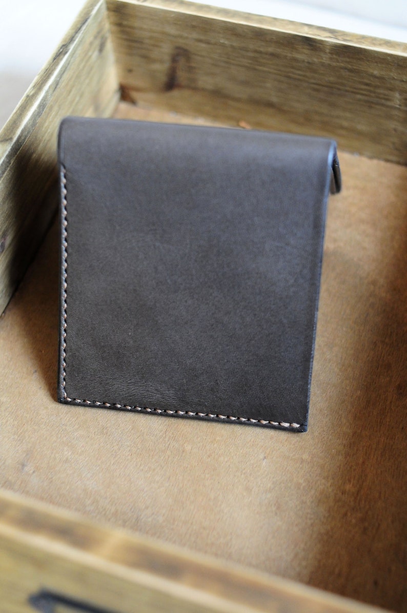 Hand Stitched Leather Basic Wallet image 3