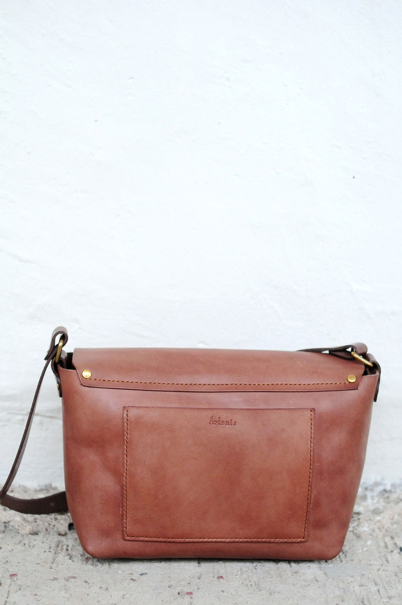 Hand Stitched Leather Shoulder Bag/ Carry on Bag | Etsy