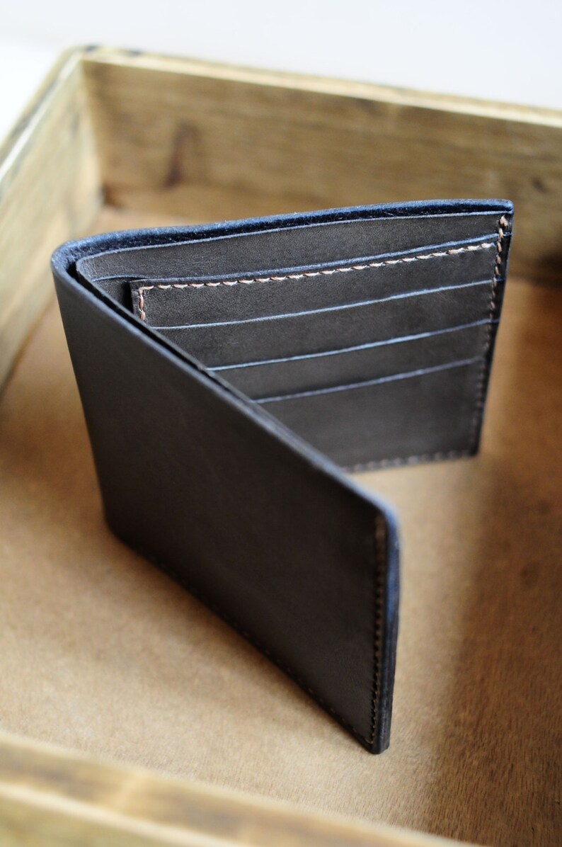 Hand Stitched Leather Basic Wallet image 4
