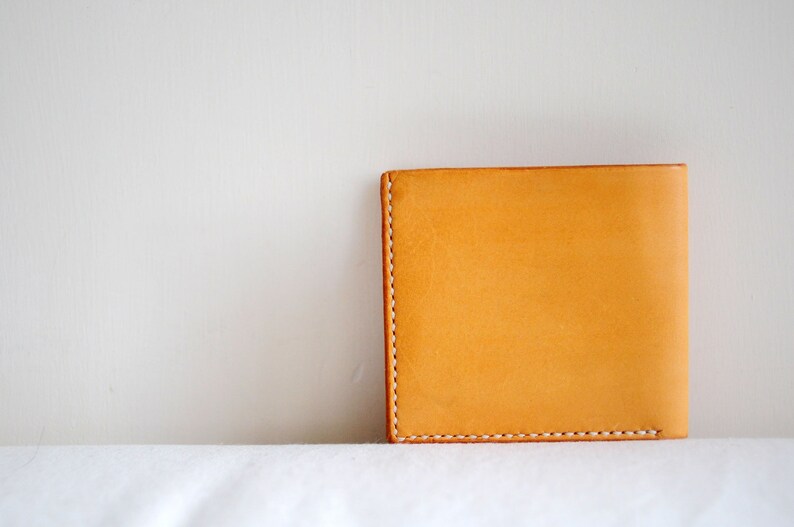 Hand Stitched Leather Basic Wallet image 1