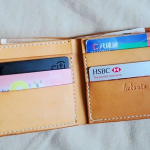 Hand Stitched Leather Basic Wallet image 2