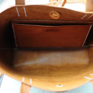 Artemis Leatherware Hand Stitched Leather Shoulder Bag/ Carry On Bag image 4