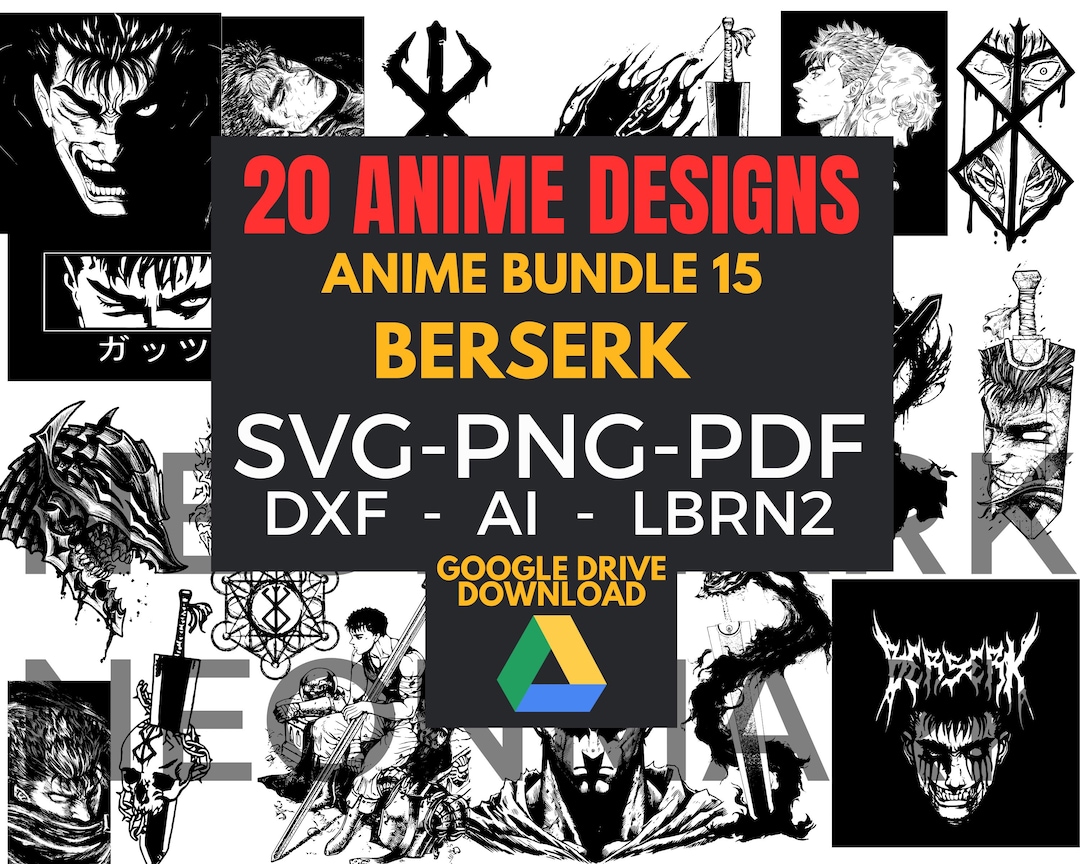 ANIME Bundle 15 – 20 Digital Files | SVG | Laser Cut | Cricut ...