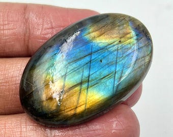 Labradorite Cabochon, Multi Labradorite Oval Gemstone For Jewelry, Natural Labradorite Cabochon For Pendnat, Loose Gemstone Labradorite