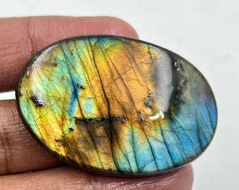 AAA Labradorite Cabochon, Natural Labradorite Gemstone for Ring, Pendant & Jewelry, Multi Labradorite Oval Shape Cabochon For Jewelry Making