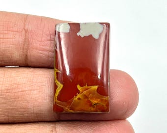Noreena Jasper, Natural Noreena Jasper Cabochon, Noreena Jasper Radiant Gemstone For Jewelry Making, Jasper, Gemstone, 26X16X5 MM, 24.60 Cts