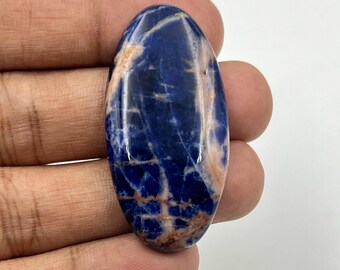 AAA + || Natural Sodalite Gemstone, Blue Sodalite Cabochon, Loose Gemstone, Top Grade Sodalite , Sodalite For Jewelry Making 48.40 Ct Z-94