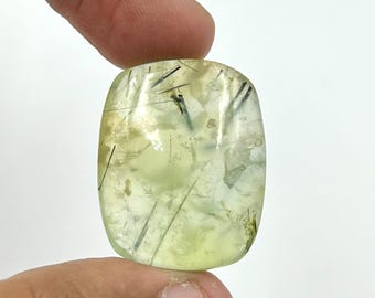 Prehnite Cabochon, Natural Prehnite Radiant Gemstone For Jewelry Making, Prehnite Loose Gemstone, Healing Crystal, Semi Precious Gemstone