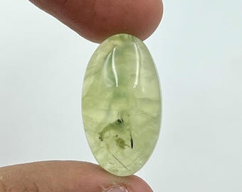 Prehnite Cabochon, Natural Prehnite Oval Gemstone For Jewelry Making, Prehnite Loose Gemstone, Healing Crystal, Semi Precious Gemstone