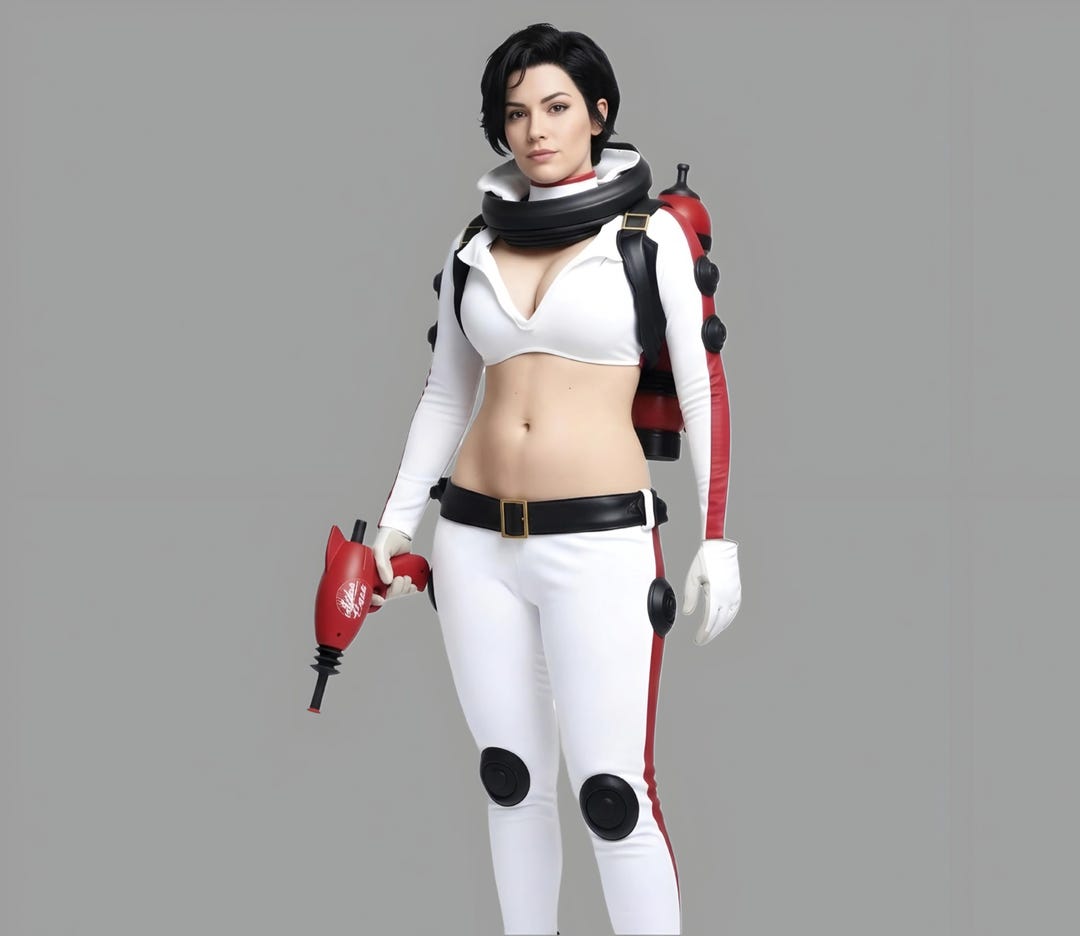 Nuka Cola Girl Costume Deluxe Jumpsuit Women’s Astronaut Space Suit Cosplay Outfit White Leggings - Etsy