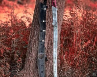 hadhafang sword Replica: Handcrafted 440C Stainless Steel with Leather Sheath