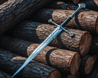 Handcrafted Stainless Steel Broken Viking Sword inspired by narsil Personalized Collector's Heirloom