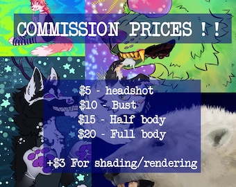 Furry/animal commission art