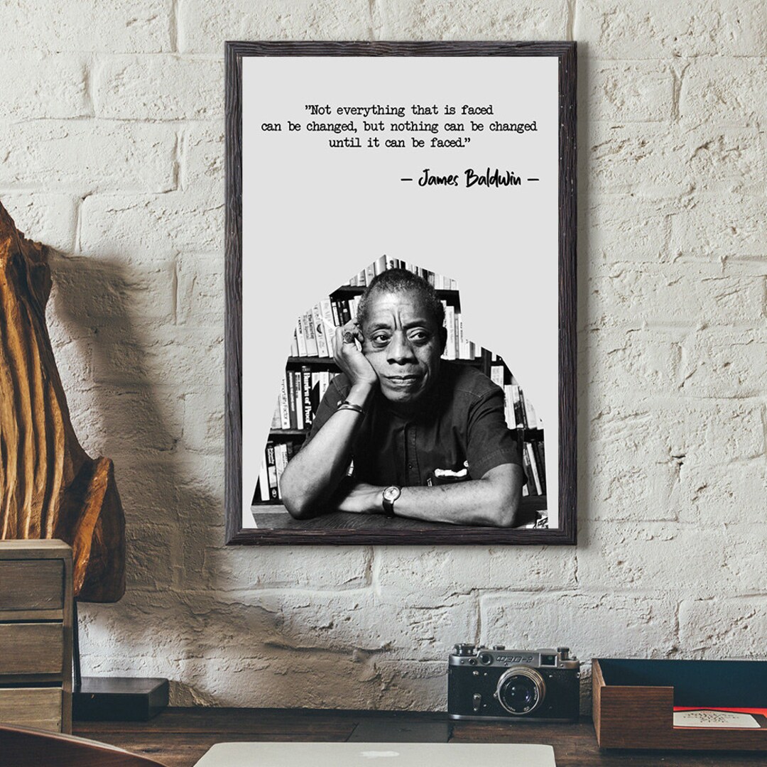 James Baldwin Poster James Baldwin Quote Poster African Etsy