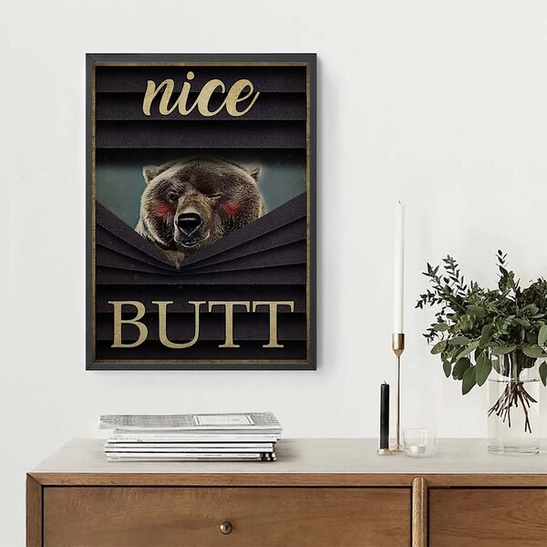 Bear Bathroom Decor Etsy