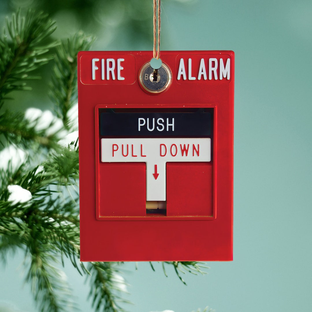 Fire Alarm Box Ornament Fire Alarm Christmas Ornament Etsy