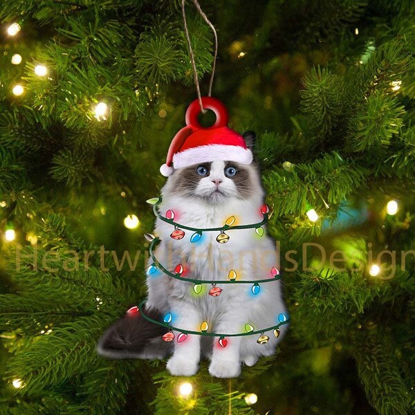 Ragdoll Cat Ornaments - Etsy