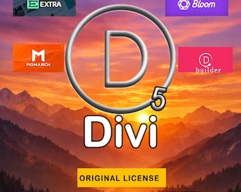Divi 5, Divi Builder - Tema Divi / Unlimited Websites / Automatic updates / License Activation, Apy Key / WordPress / 1 year update.
