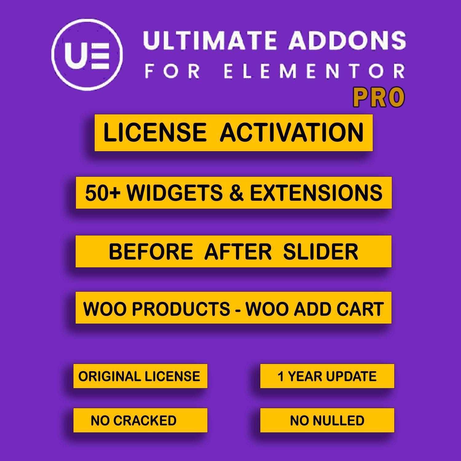 Ultimate Addons for Elementor . Licencia 1 Sitio • Actualización 1 Año ...