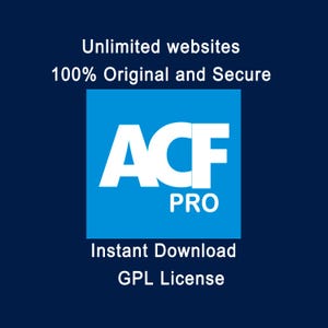 ACF Pro (Advanced Custom Fields Pro) Power up your WordPress with advanced custom fields - GPL Version