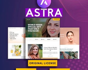 Astra Pro - 1 website for life / Automatic updates / Quick and secure installation, perfect for Elementor Pro on WordPress