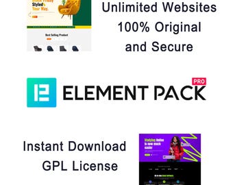 ELEMENT Pack Pro – Over 200 widgets and templates for Elementor (GPL) - Instant download.