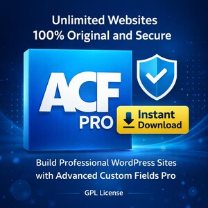 ACF Pro (Advanced Custom Fields Pro) – Optimieren Sie Ihr WordPress mit erweiterten benutzerdefinierten Feldern – GPL-Version