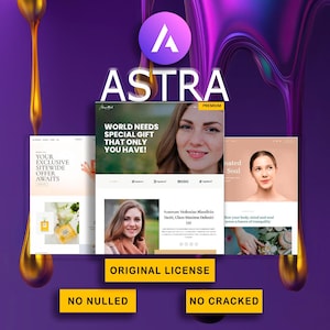 Astra Pro – Eine Website fürs Leben / Automatische Updates / Schnelle und sichere Installation, perfekt für Elementor Pro auf WordPress