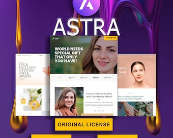 Astra Pro - 1 sitio web de por vida / Actualizaciones automáticas / Instalación rápida y segura perfecto para Elementor Pro en WordPress